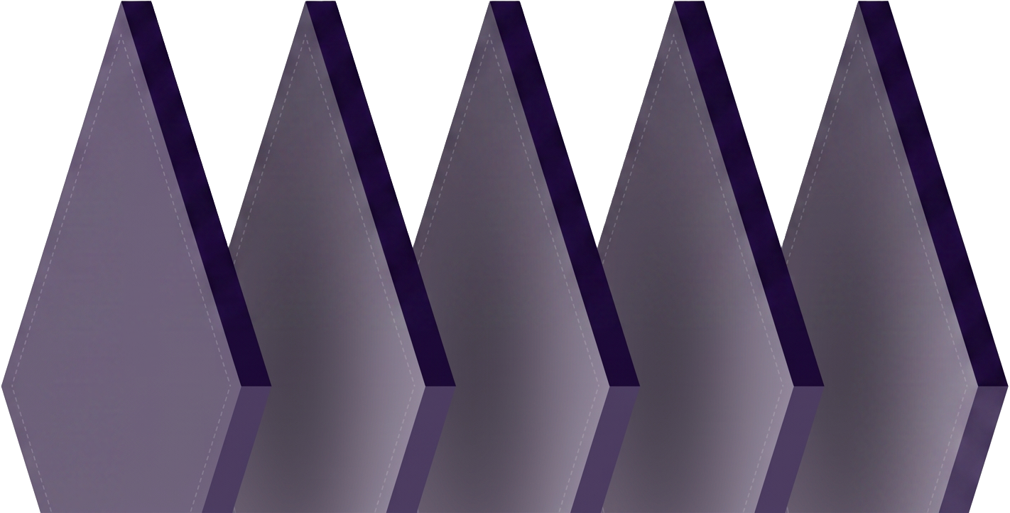 Five layered prisms representing the complete white-label stack