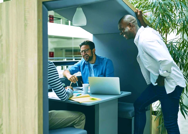 People in office