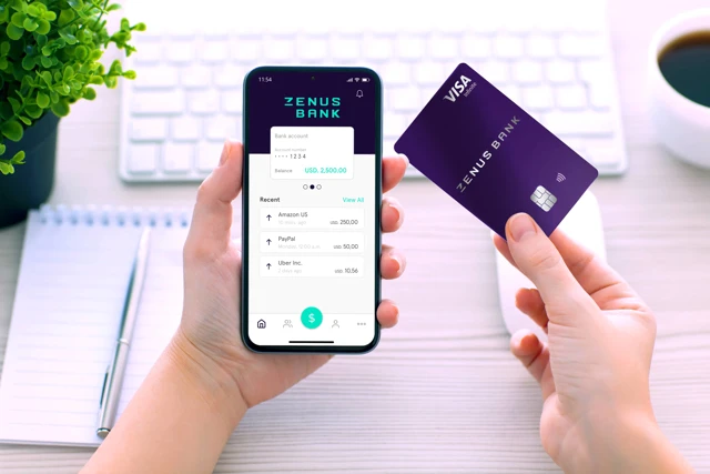 Zenus Bank Debit Card And App