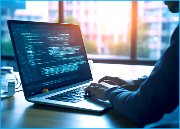 Zenus Fintech Man on Laptop API