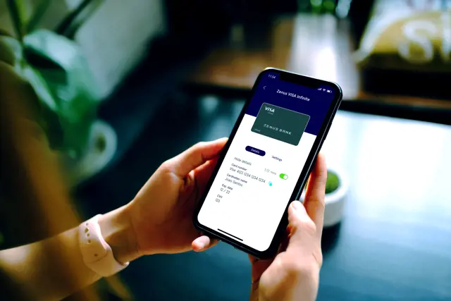 Zenus Bank Person On Mobile App