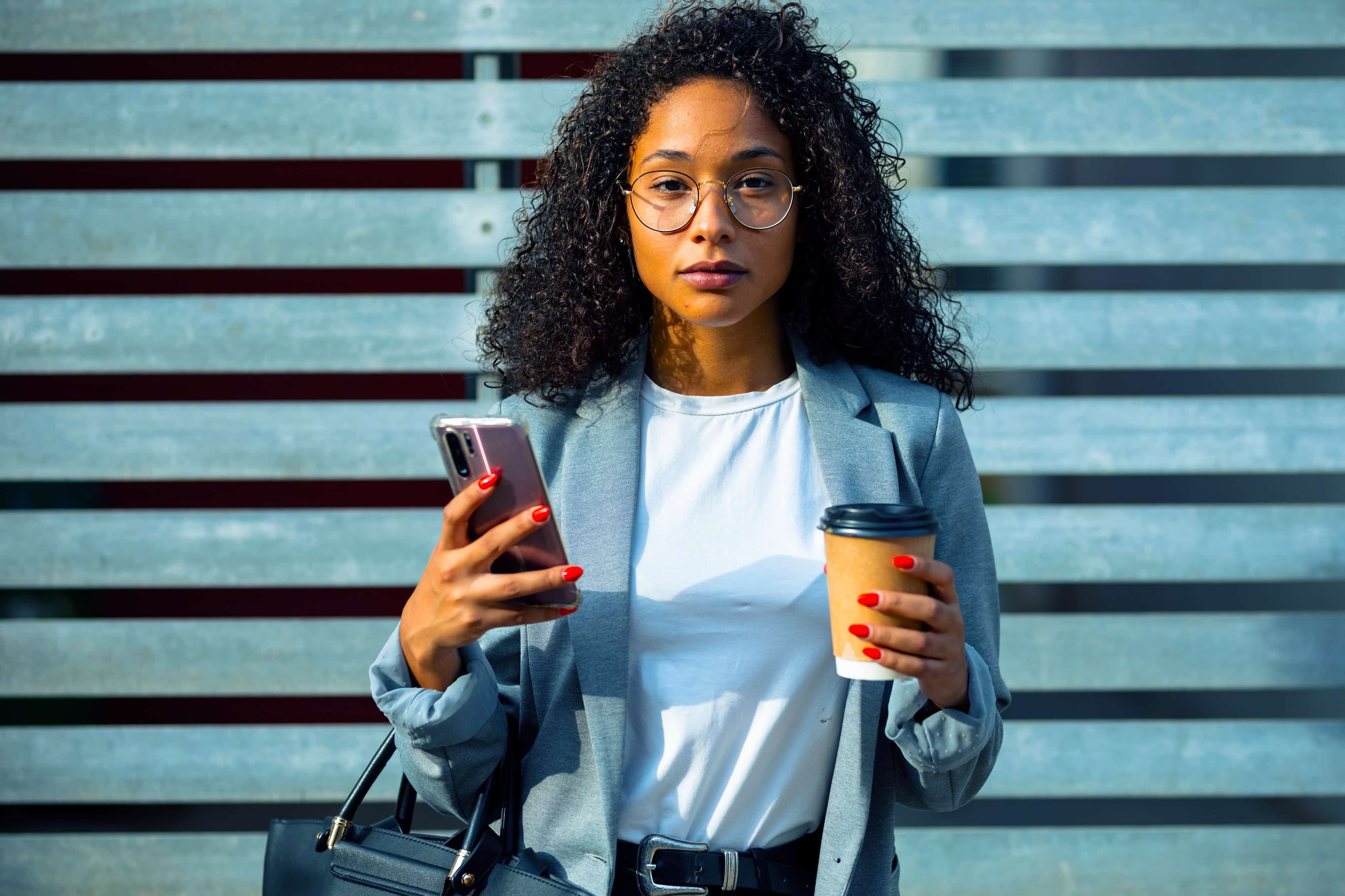 Zenus Bank Professional Woman Standing