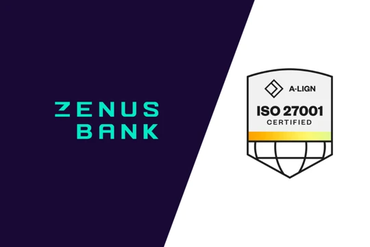 Zenus Bank ISO 27001