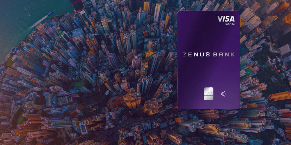 Zenus Bank Visa Infinite Metal Card Background